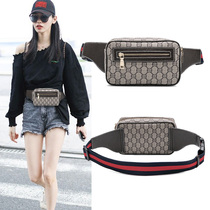 New retro printed waist bag female ins star with super fire Joker slung chest bag fashion mobile phone bag