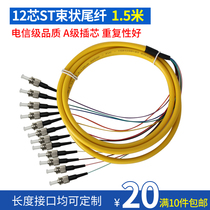 Tanghu 12-core bundle pigtail ST single-mode fiber jumper telecom grade can be customized SC FC head pigtail