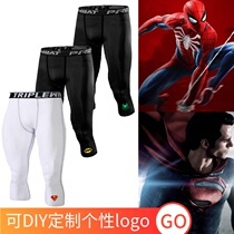Autumn children children sports tight Capri pants pants students male fitness football basketball bottom pants breathable