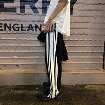 CCJE mens pants Summer Port style casual sports pants Mens Korean version of the trend wild loose straight mopping trousers