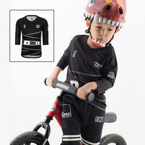 Monton Kids Short Sleeve Cycling Cartoon Balance Unisex Casual T-shirt Bicycle Clothing Comfortable Fabric