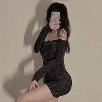 Emotional Silk Socks Uniform Underwear Suit Pure Desire Seductive Black Silk Black Lace Sexy Ultrathin Long Cylinder Conjoined