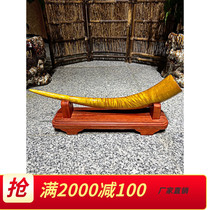 Jinsi Nan root carving ornaments living room Xiaoye Zhennan ivory Ruyi ebony cliff cypress wood carving lucky flowers and birds landscape