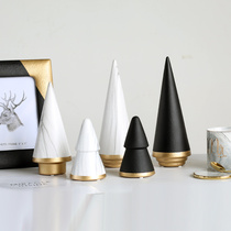 Nordic home ornaments Christmas Tree Ceramics Modern simple creative sofa coffee table Bedroom study ins wind decoration