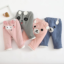 Infants and young children wear cotton pants girls foreign-made cotton warm male baby winter big ass thick 0-3 years old 1pp