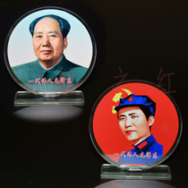 Mao statue ornaments Chairman Crystal home living room decorations Great men young and old portraits office portraits