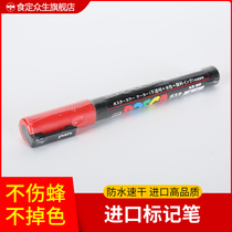 Bee Queen Bee marker notepaper pen Imported waterproof quick-drying coloring pen does not fade Beekeeping tools