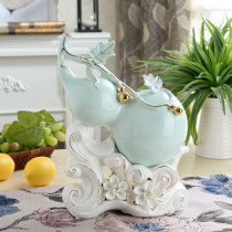 Gourd ceramic ornaments home decorations living room wine cabinet TV cabinet porch side cabinet decoration opening creative gifts