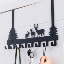 Door back hook nail-free door hanging hanger Hanging hook Wall hanging hole-free creative bedroom clothes hanging rack storage rack