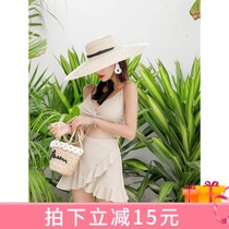 DK2020 New Swimsuit Woman Bikini Female Spa Big Chest Mm Sexy Conjoined Flat Angle Ins Swimsuit