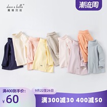 David Bella Autumn Winter Boys and Girls High Neck Cotton base shirt Long Sleeve Autumn Clothing Underwear T-shirt Top