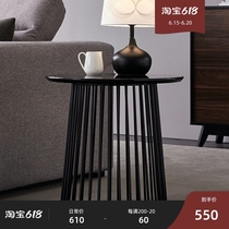 Modern minimalist furniture small table tea table small family type Nordic living room Mini small round table sofa side cabinet corner a few tea table