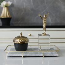 Nordic crystal pendulum piece European-style light extravagant living-room TV cabinet Wine Cabinet Handicraft-like room Furnishing Soft Adornment