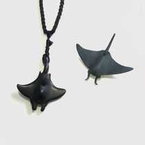 Manta Liu Bosin Manta ray Hammerhead Shark Whale tail pendant necklace Rosewood pendant with rope Marine life pendant