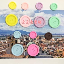 (Xixi grocery store)Macaron color simulation button candy resin accessories DIY mobile phone shell material