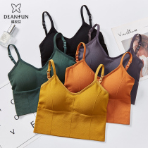 Butterfly Anfen New Autumn winter free steel ring bra V type full cover glossy face Double shoulder strap cup knitted fine with young girl underwear