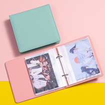 Double-sided card inner page Polaroid album loose-leaf 3 inch 4 inch 5 inch 6 inch collection book Postcard storage Love bean album small card storage book Star chase students write photos 3 inch 4 inch 5 inch 6 inch