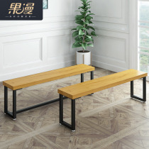  Balcony bench Bench Restaurant bench Dressing room bench Solid wood shoe change stool Simple modern bench