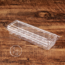 Sushi special packaging box disposable sushi box purple packaging rectangular lunch packaging box long strips commercial