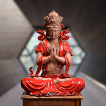 Zeng Guoqing Ceramic Guanyin Bodhisattva Buddha statue enshrined home living room ornaments Nanhai Guanyin Bodhisattva statue to keep peace