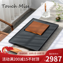 TOUCH MISS German bagel tea tray small home Ujin stone retro style Square office tea table