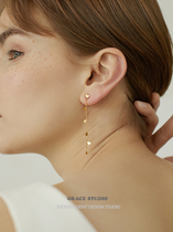 G Skeristine small fresh and loving earrings female long-style super-fairy-style minimalist earring-style delicate earrings