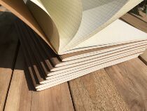 Kraft Paper Grid Ben Notebooks University Students Brief About A4 Pixel Painting Small Panes Moto Riding Nails