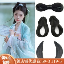 Ancient costume wig mat hair twist hair bag horn Joker shooting Hanfu cos ancient style performance fairy style suit