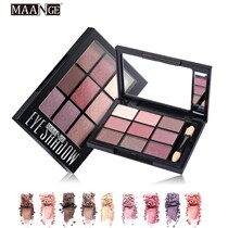 MAANGE 9 Colors Eyeshadow Palette Shimmer Matte Pigment