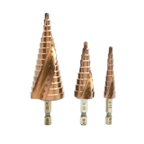 Pagoda drill bit hexagonal shank stepped drill cone type tower drill step chamberler drilling iron board metal portiforium
