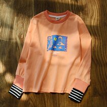 Girls sweatshirt thin spring autumn childrens spring clothing blouses womens great boy foreign air hit bottom shirt 2022 spring childrens clothing