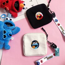 Sanitary napkin storage bag Korean cute mini Fabric Portable large capacity aunt towel bag sanitary cotton bag m towel bag