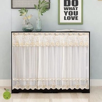 Counter shoe rack door curtain hanging decoration cabinet cloth Japanese opaque lace mirror ugly wall cabinet short curtain