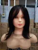 (Wanfang model head wholesale) C14 foreign trade full real hair learning hair volume more neat three-dimensional big ears