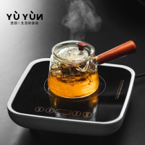 Yu Yun Side handle Glass teapot Tea kettle Household kettle Tea maker set Electric ceramic stove Steaming tea set Small