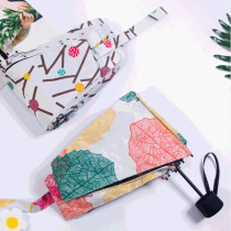  Mini folding pocket umbrella Ultra-light five-fold parasol female vinyl anti-UV student pocket parasol