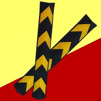 The notice Wall package Wall three-dimensional project anti-collision black and yellow corner protection warehouse parking lot corner reflective strip
