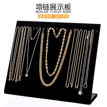 Necklace pendant ear rack earrings display board jewelry rack jewelry counter flannel display props jewelry display rack