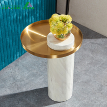Nordic mobile marble sofa a few corners a few coffee tables a few light extravagance simple modern creative small round table