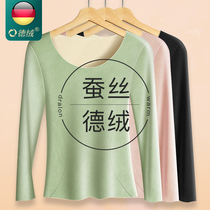 No Marks WARM UNDERWEAR WOMENS SUEDE SELF-HEATING PLUS SUEDE THICKENED AUTUMN WINTER AUTUMN COAT BLOUSE TULED WITH UNDERSHIRT