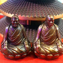 Two optional pieces of the Aacho red copper Buddha statue hanging pendant Aqiu Fwang or the King of the Fawang Ruyi