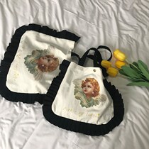 Cute lolita bag dark Japanese female crossbody soft girl Loita Loli one-shoulder canvas portable Joker