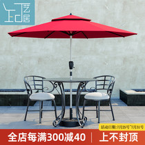 Outdoor parasol Middle column umbrella Courtyard Outdoor table and chair Garden Sun umbrella Stall Commercial open-air balcony Sun umbrella