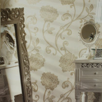 UK imports HOLDEN PURE PAPER WALL PAPER TAIL GOODS CLEAR CABIN MODERN MINIMALIST CURLY LEAVES Leafs Bedroom Background Wall Wallpaper