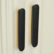 Modern cabinet door handle black minimalist cabinet door handle drawer bath cabinet door handle handle light and luxurious hardware