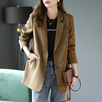 Bo Shi Li single-breasted blazer womens professional temperament small suit 2021 New tidal air jacket