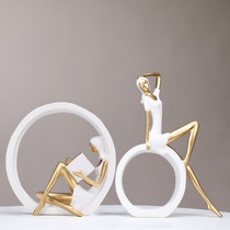 Nordic style display stand TV wine cabinet small ornaments Light luxury modern home decoration Living room literature and art products girl