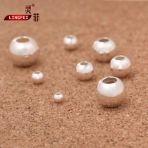 Lingfei 925 silver beads size hole sterling silver beads loose beads Handmade diy accessories Bead material bracelet accessories