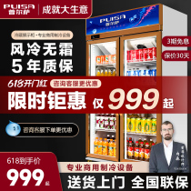 Pulsa Commercial Refrigerated Display Case Freezer Freezer Refreshment Cabinet Beer Cabinet Fruit Drinks Cabinet Single Door Cabinet Supermarket Display