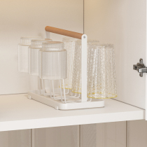 Misee Home Cup Home Shelves Storage Trays Nordic Tea Cups Glass Putting Cups Upside Down Hanging Drain Racks